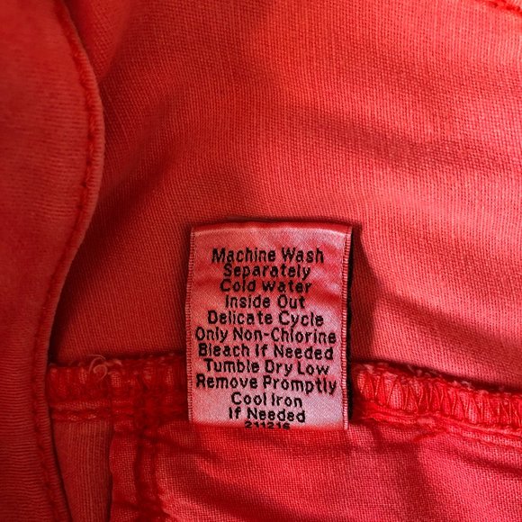 CAbi Lobster Skinny Pants Style #747 Size 4 Orange Coral - Picture 10 of 13